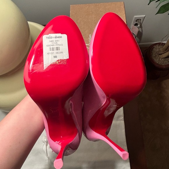 Christian Louboutin Pink Dolly Patent Leather Pumps Size 39 Barbie - Picture 7 of 12